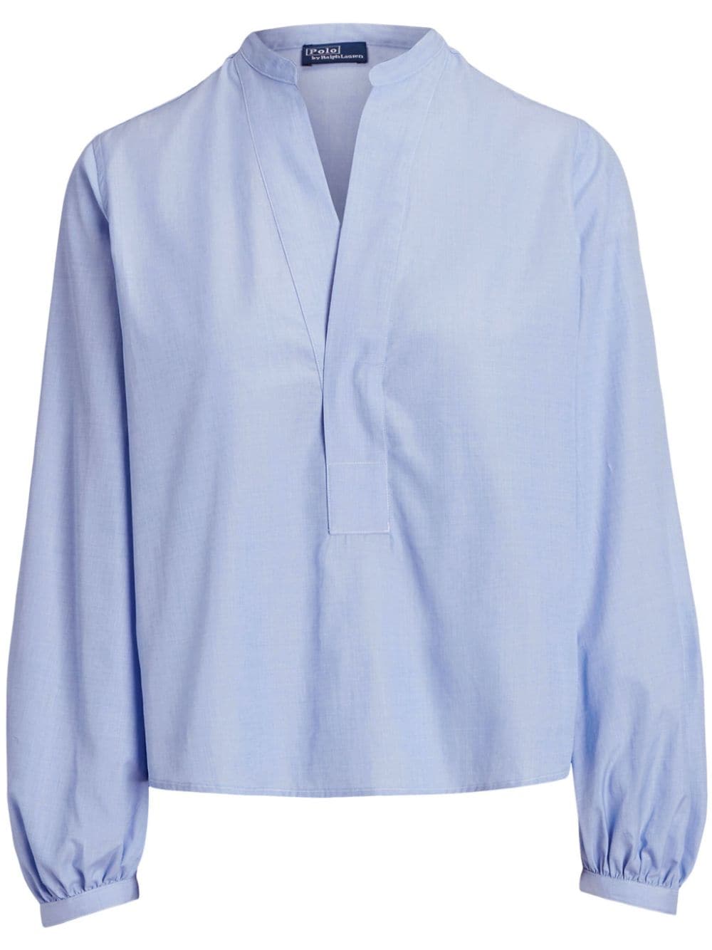 Polo Ralph Lauren V-neck cotton blouse - Blue von Polo Ralph Lauren
