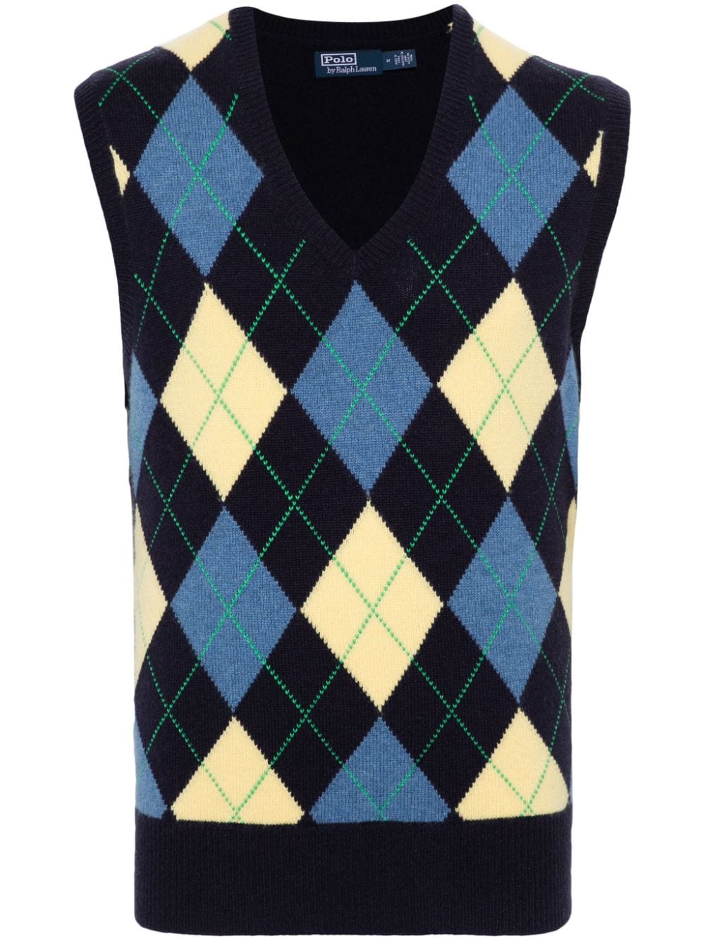 Polo Ralph Lauren argyle cashmere vest - Blue von Polo Ralph Lauren