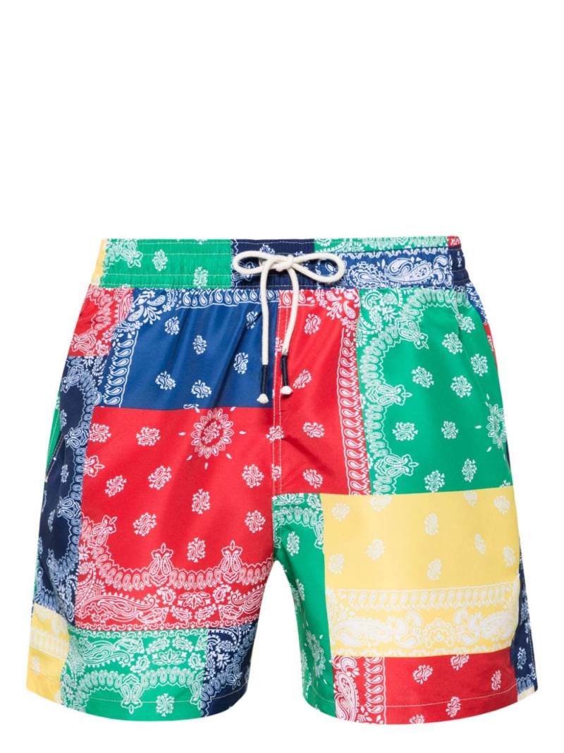 Polo Ralph Lauren bandana-print drawstring swim shorts - Blue von Polo Ralph Lauren