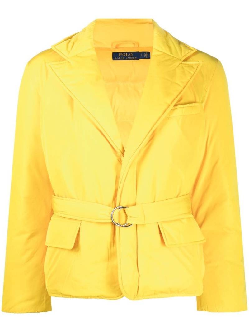 Polo Ralph Lauren belted down-filled jacket - Yellow von Polo Ralph Lauren