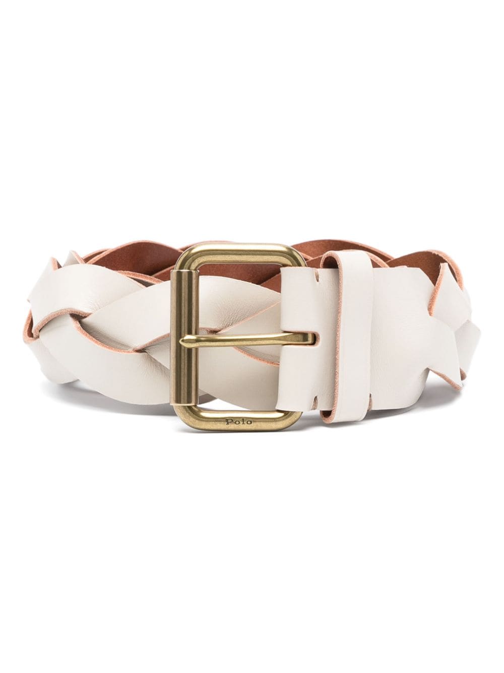 Polo Ralph Lauren braided leather belt - Neutrals von Polo Ralph Lauren