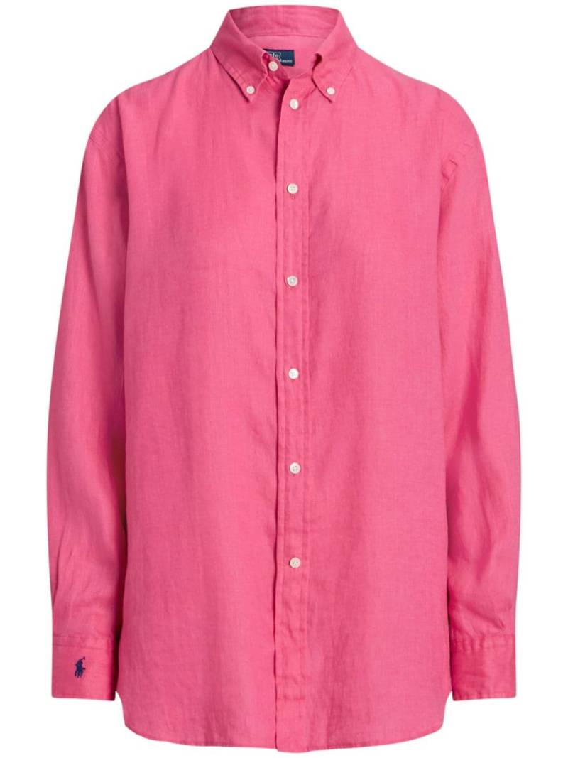 Polo Ralph Lauren button-down linen shirt - Pink von Polo Ralph Lauren