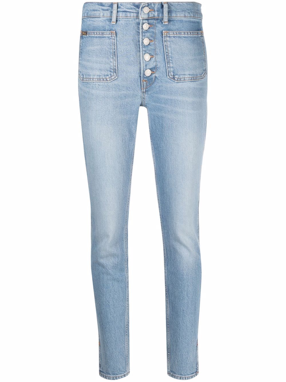 Polo Ralph Lauren button-down skinny-cut jeans - Blue von Polo Ralph Lauren
