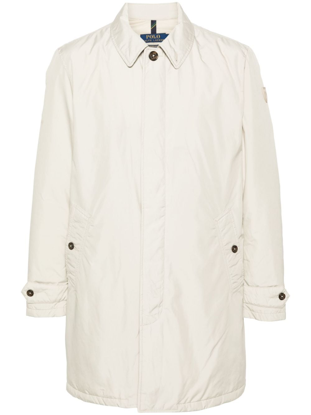 Polo Ralph Lauren button-up hooded raincoat - Neutrals von Polo Ralph Lauren
