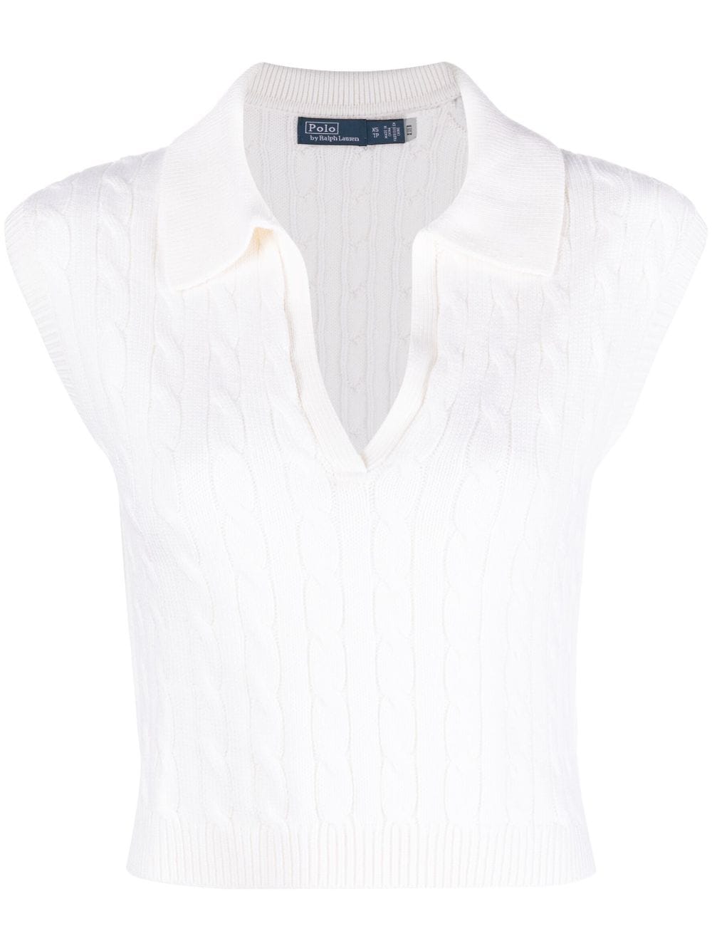 Polo Ralph Lauren cable-knit V-neck jumper vest - Neutrals von Polo Ralph Lauren