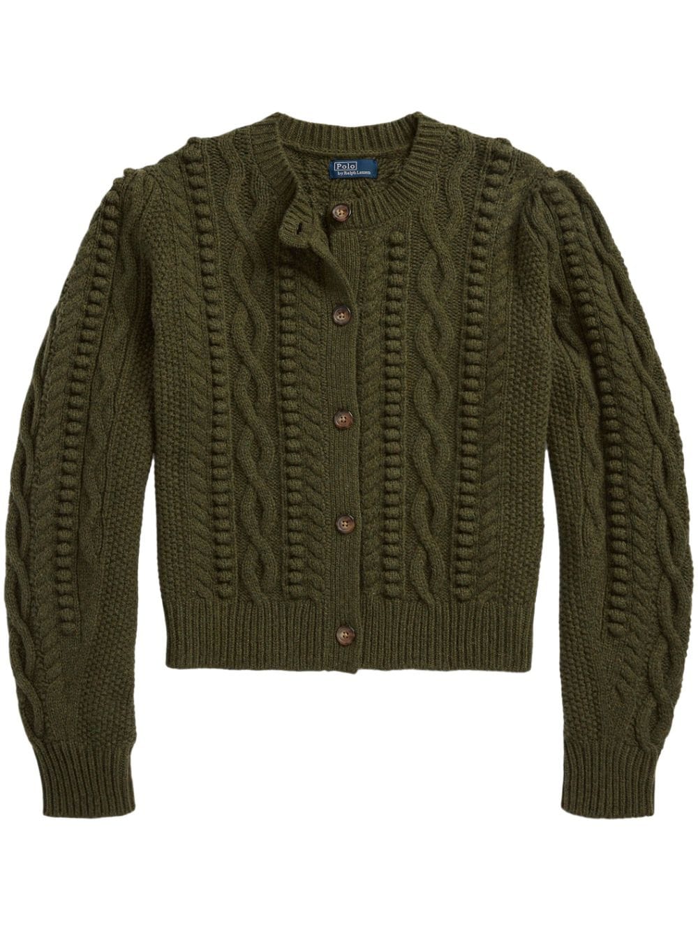 Polo Ralph Lauren cable-knit button-up cardigan - Green von Polo Ralph Lauren