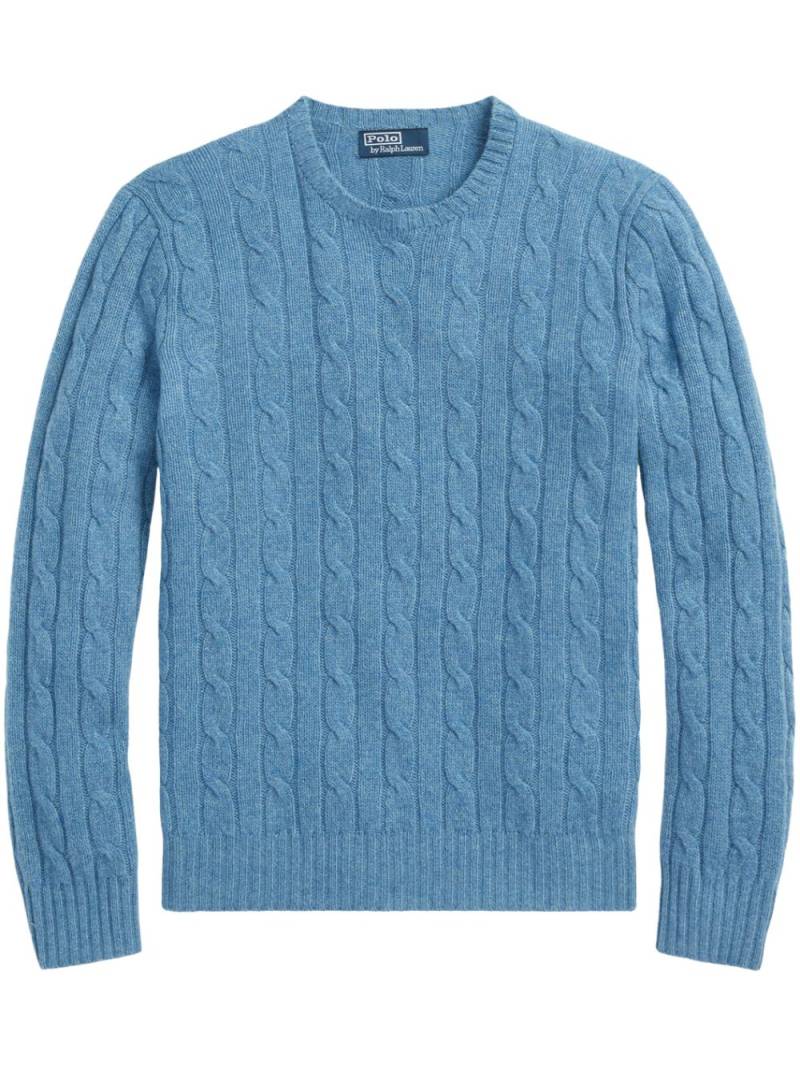 Polo Ralph Lauren cable-knit cashmere jumper - Blue von Polo Ralph Lauren