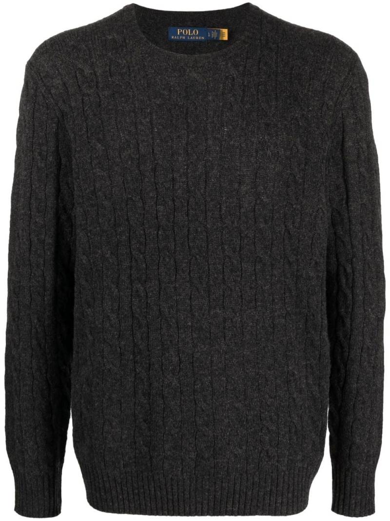 Polo Ralph Lauren wool-cashmere cable knit jumper - Grey von Polo Ralph Lauren