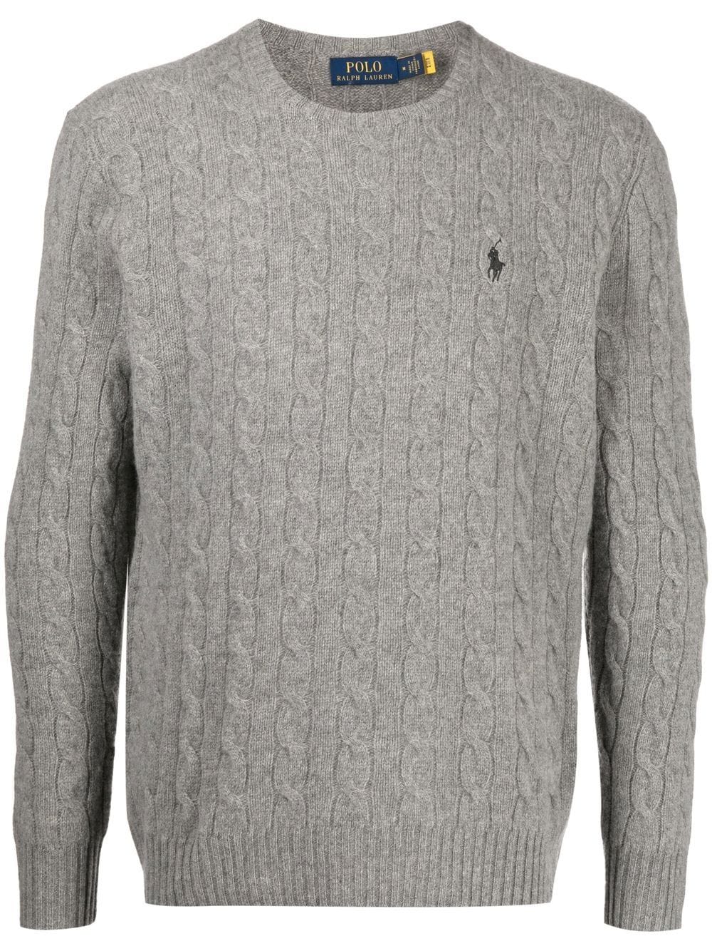 Polo Ralph Lauren cable-knit jumper - Grey von Polo Ralph Lauren