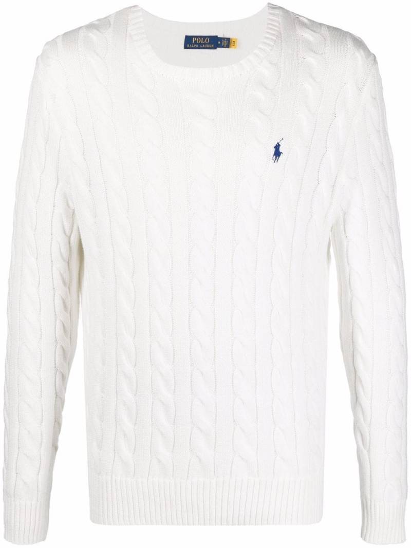 Polo Ralph Lauren cable-knit jumper - White von Polo Ralph Lauren