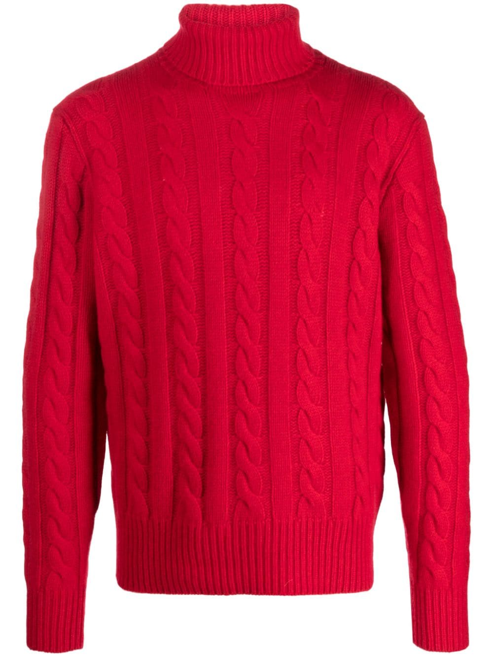 Polo Ralph Lauren cable-knit roll-neck jumper - Red von Polo Ralph Lauren