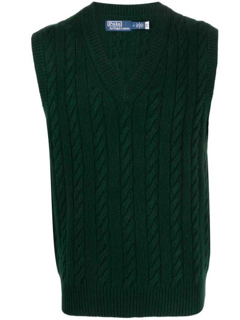 Polo Ralph Lauren cable-knit sleeveless vest - Green von Polo Ralph Lauren