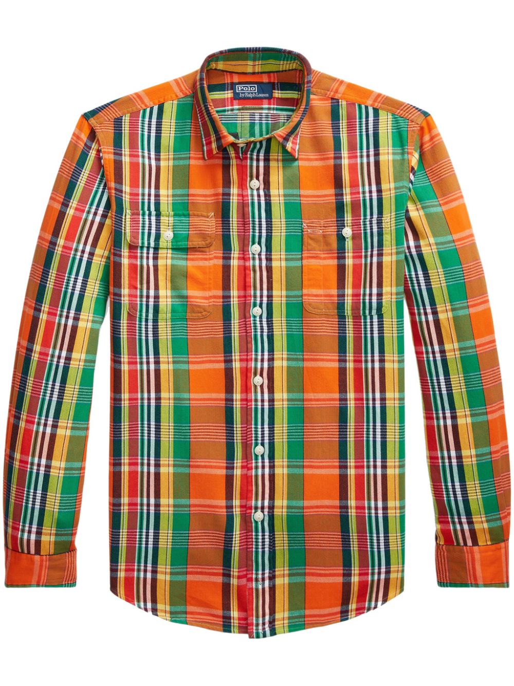Polo Ralph Lauren check-pattern cotton shirt - Orange von Polo Ralph Lauren