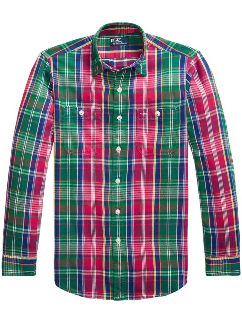 Polo Ralph Lauren check-pattern cotton shirt - Red von Polo Ralph Lauren