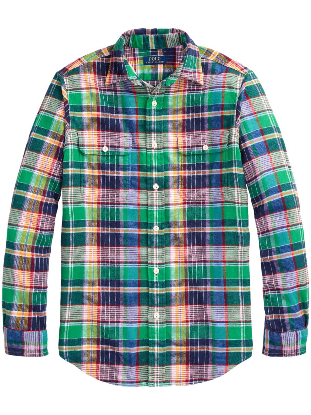 Polo Ralph Lauren check-print cotton shirt - Green von Polo Ralph Lauren