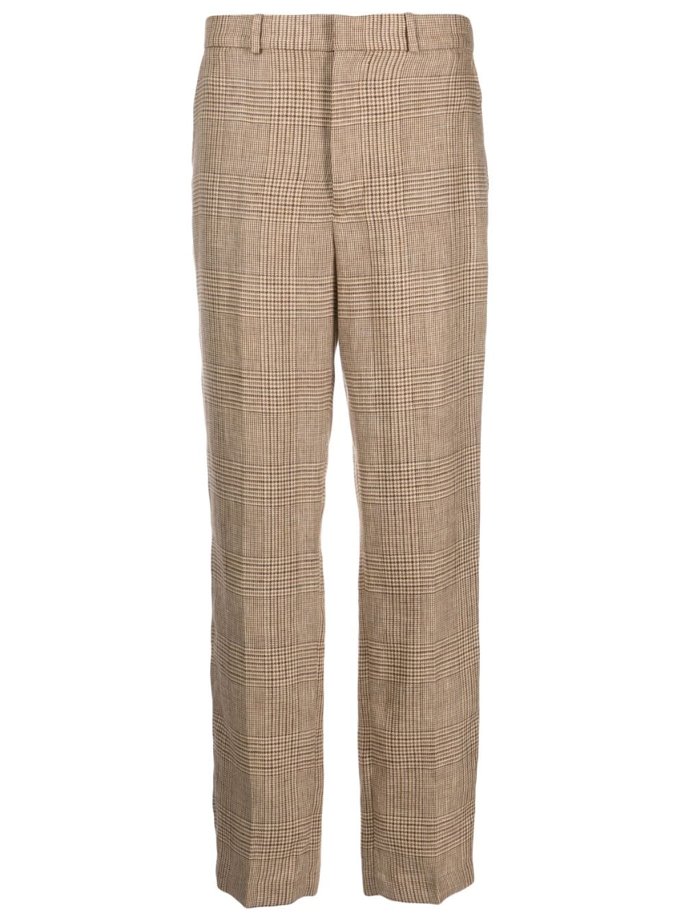 Polo Ralph Lauren checked tailored linen trousers - Brown von Polo Ralph Lauren