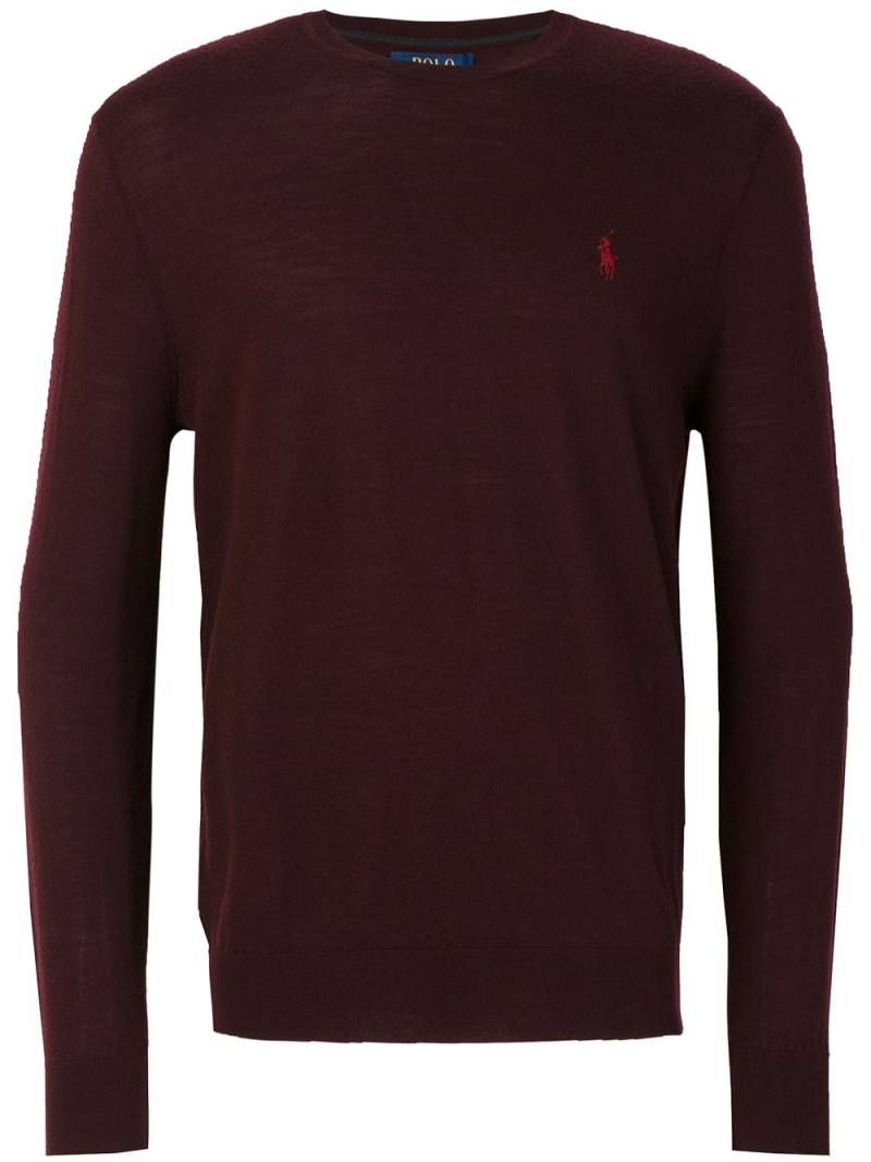 Polo Ralph Lauren classic crew neck jumper - Red von Polo Ralph Lauren