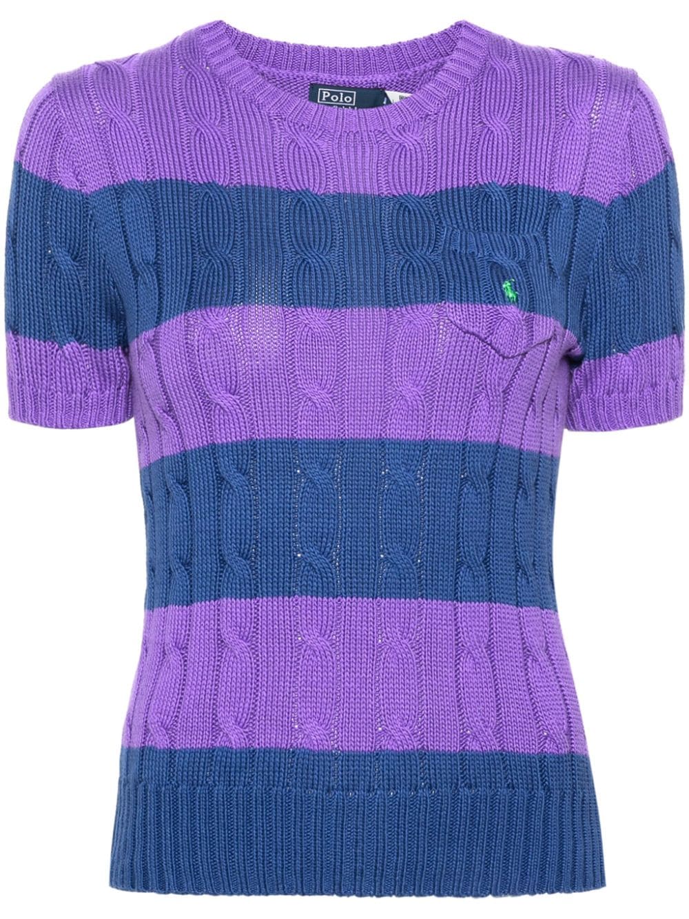 Polo Ralph Lauren colour-block knit top - Purple von Polo Ralph Lauren