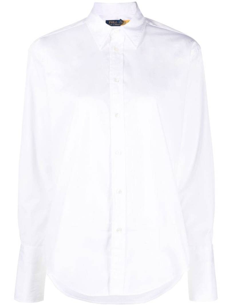 Polo Ralph Lauren cotton button-up shirt - White von Polo Ralph Lauren