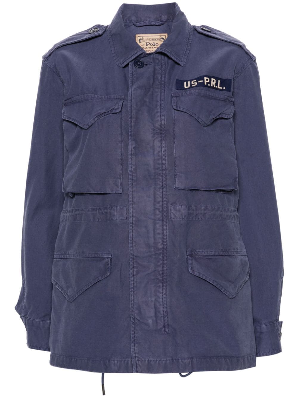 Polo Ralph Lauren cotton twill military jacket - Blue von Polo Ralph Lauren