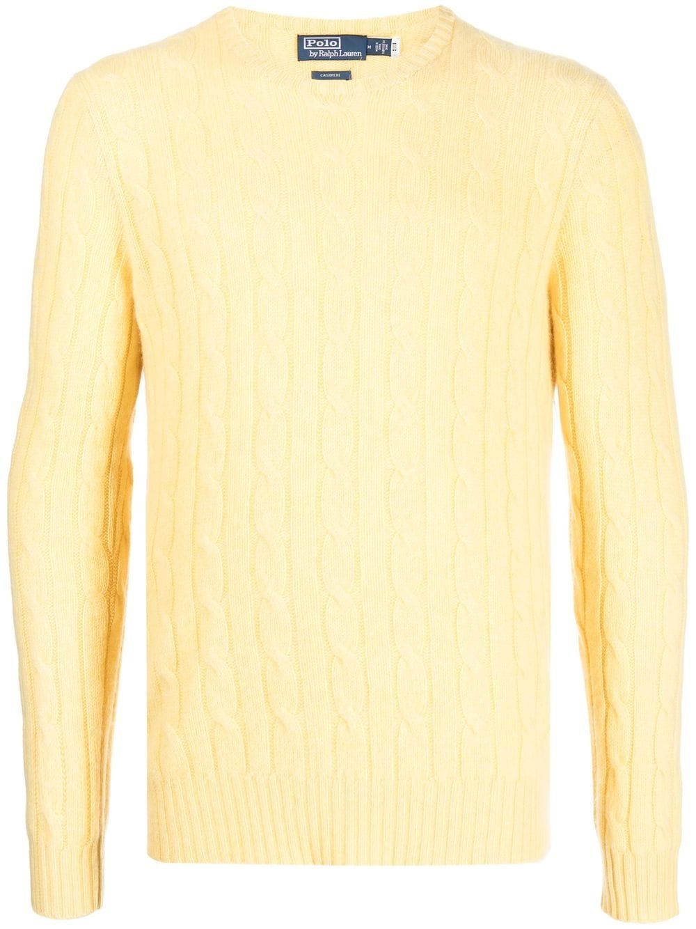 Polo Ralph Lauren crew-neck cable-knit jumper - Yellow von Polo Ralph Lauren