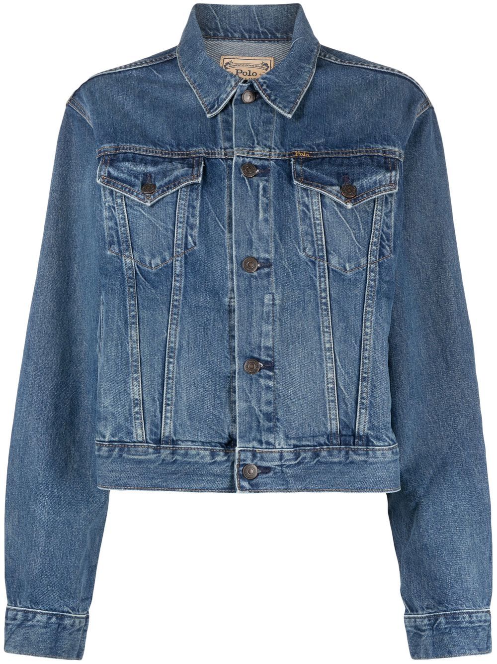 Polo Ralph Lauren cropped denim jacket - Blue von Polo Ralph Lauren