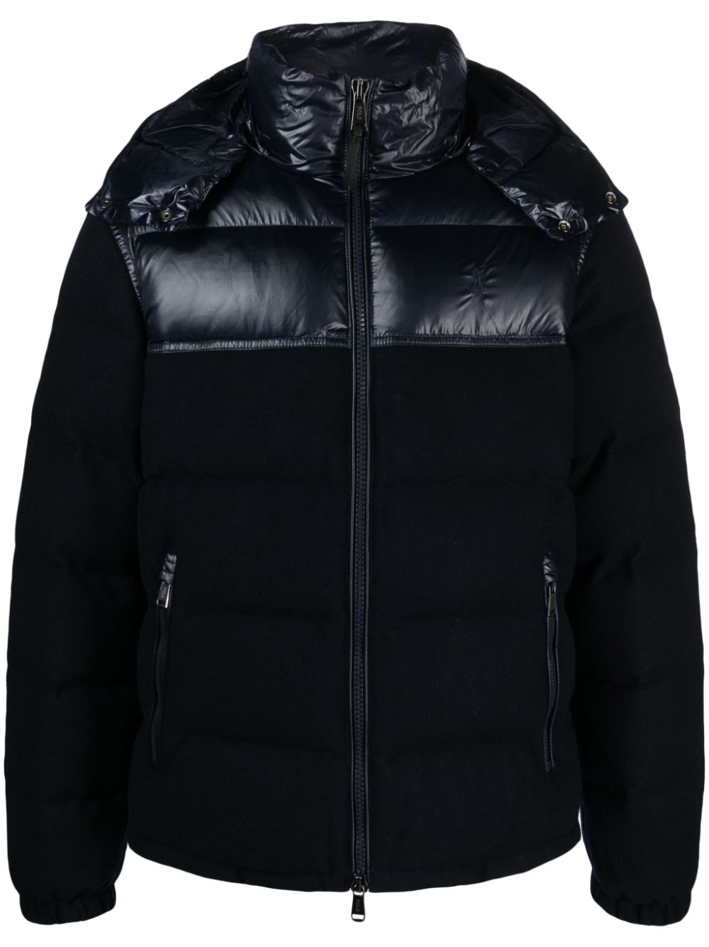 Polo Ralph Lauren detachable-hood zip-up padded jacket - Blue von Polo Ralph Lauren