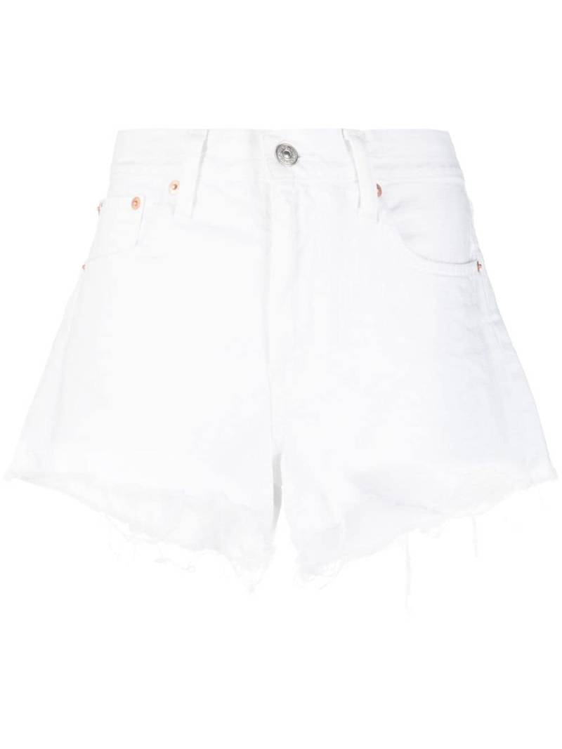 Polo Ralph Lauren distressed hem shorts - White von Polo Ralph Lauren