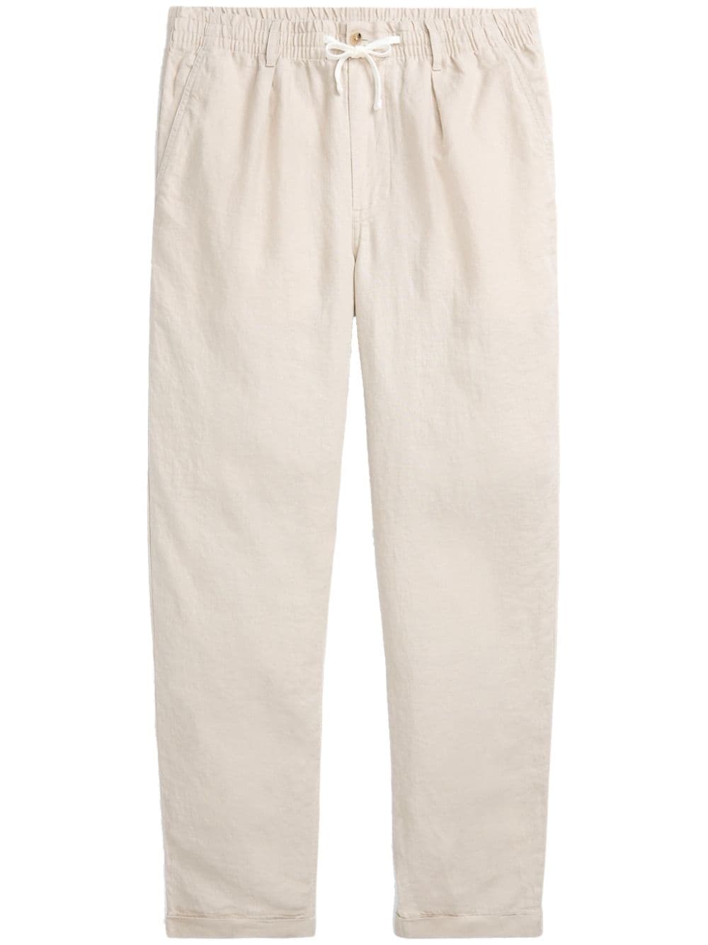 Polo Ralph Lauren drawstring linen trousers - Neutrals von Polo Ralph Lauren