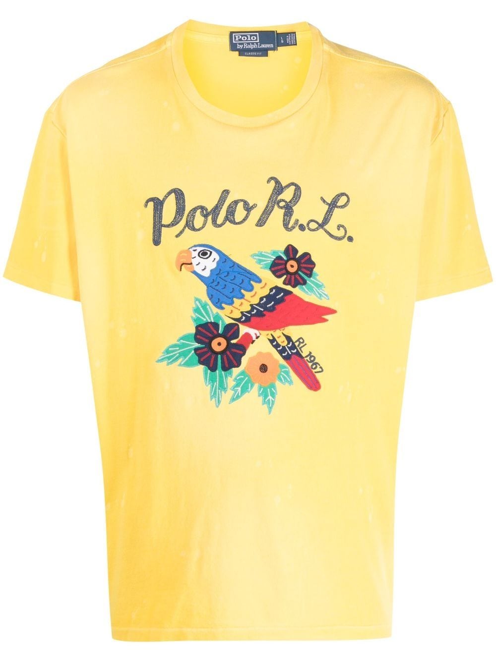 Polo Ralph Lauren embroidered cotton T-shirt - Yellow von Polo Ralph Lauren
