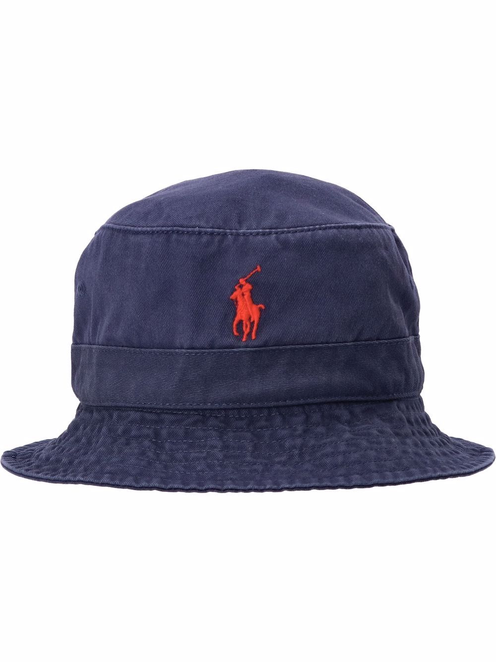 Polo Ralph Lauren embroidered-logo bucket hat - Blue von Polo Ralph Lauren