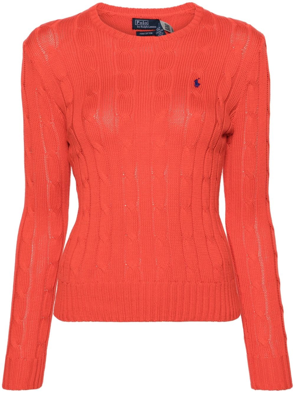 Polo Ralph Lauren embroidered-logo cable-knit jumper von Polo Ralph Lauren