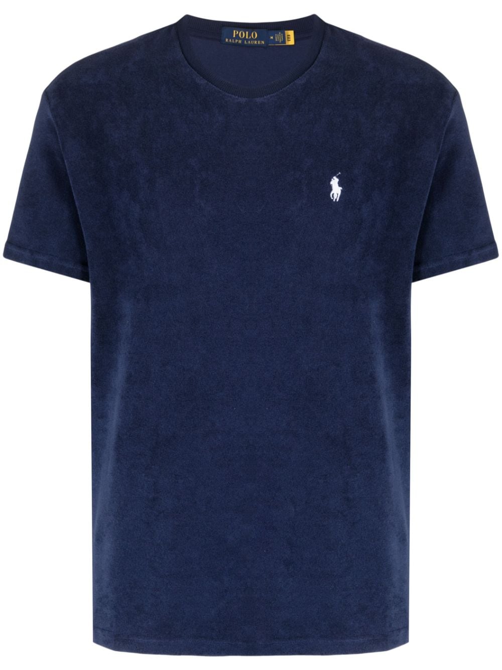 Polo Ralph Lauren embroidered-logo chenille T-shirt - Blue von Polo Ralph Lauren