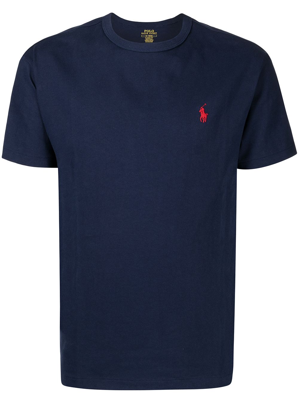 Polo Ralph Lauren embroidered-logo cotton T-shirt - Blue von Polo Ralph Lauren