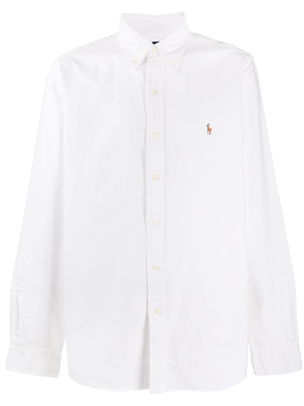 Polo Ralph Lauren embroidered logo cotton shirt - White von Polo Ralph Lauren