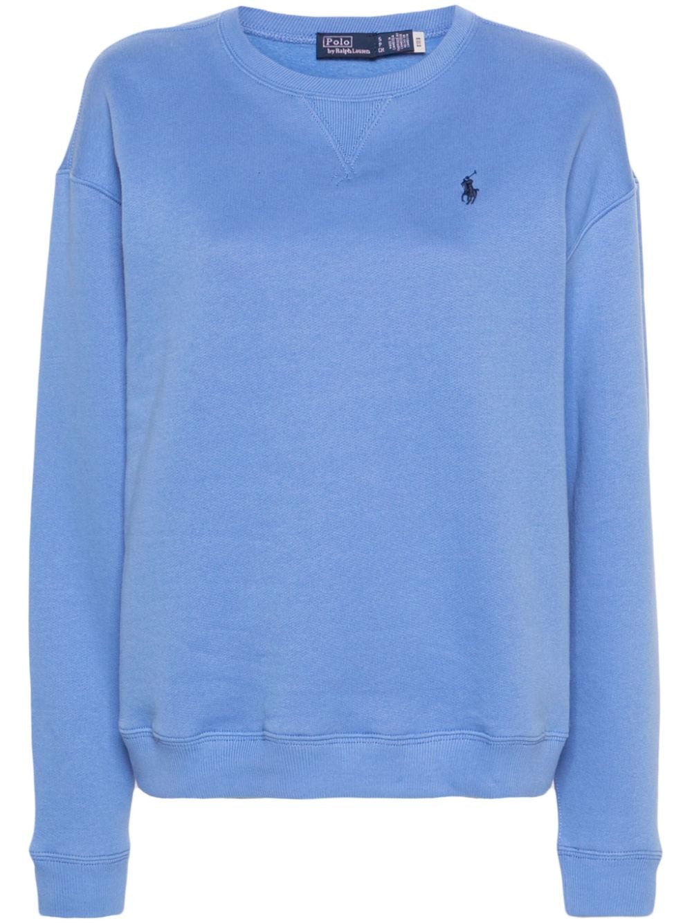 Polo Ralph Lauren embroidered-logo jersey sweatshirt - Blue von Polo Ralph Lauren