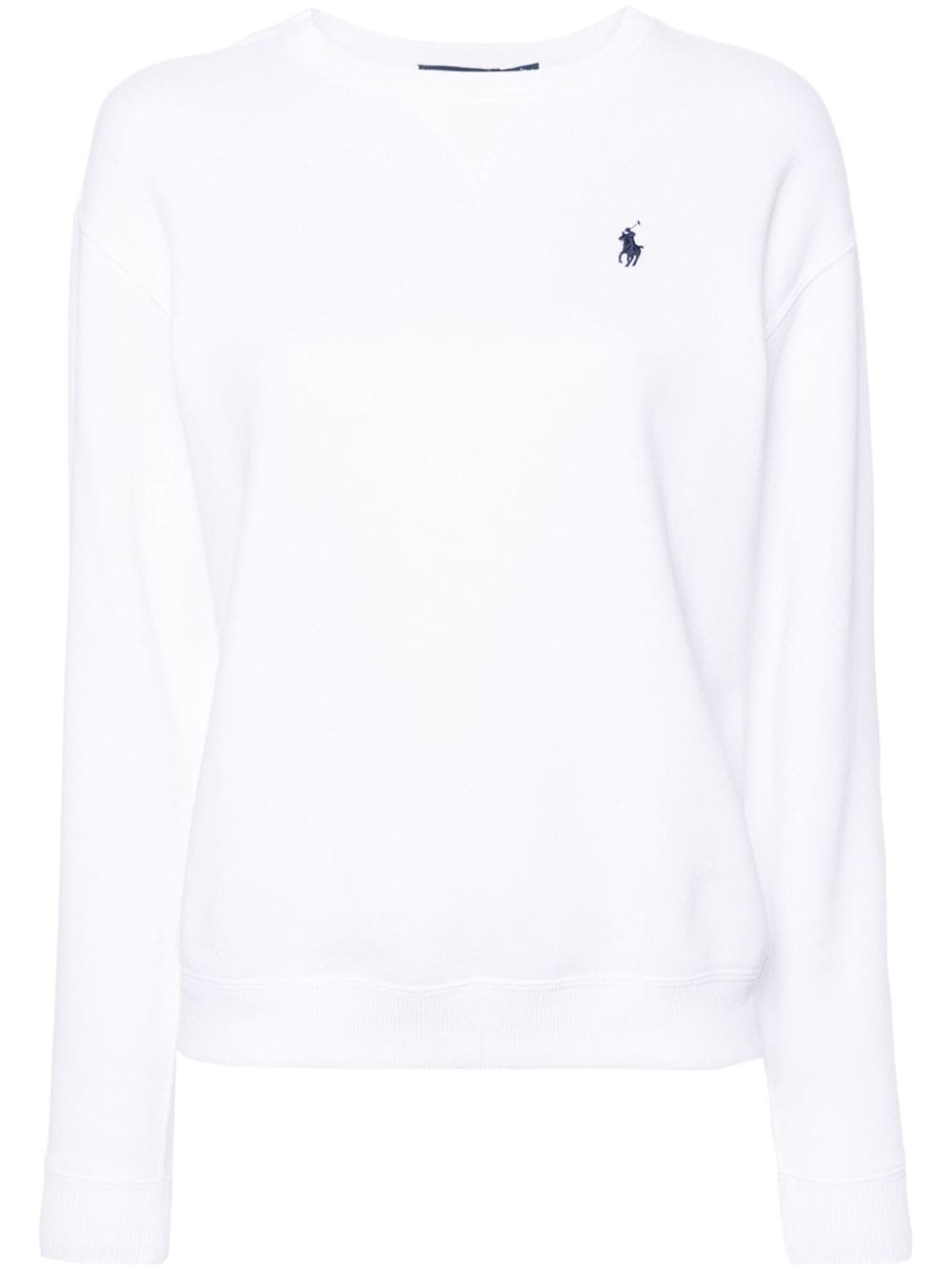 Polo Ralph Lauren embroidered-logo jersey sweatshirt - White von Polo Ralph Lauren