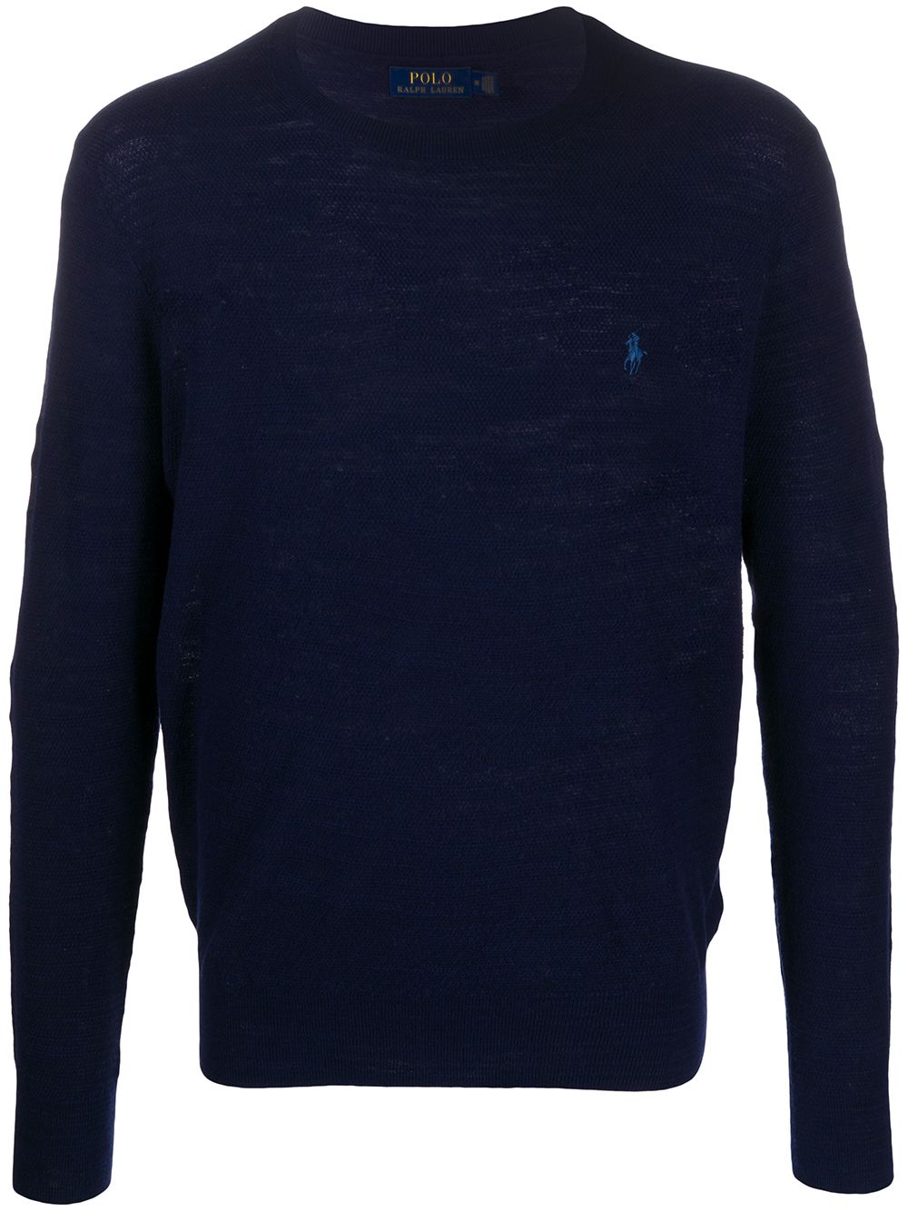 Polo Ralph Lauren embroidered logo knitted jumper - Blue von Polo Ralph Lauren