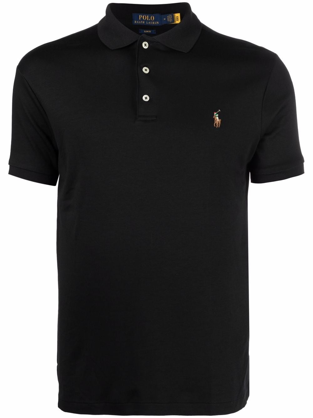 Polo Ralph Lauren embroidered-logo polo shirt - Black von Polo Ralph Lauren