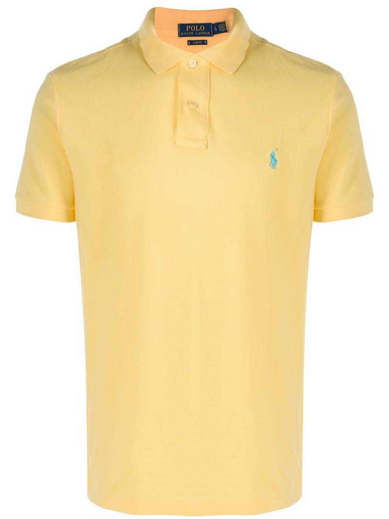 Polo Ralph Lauren embroidered logo polo shirt - Yellow von Polo Ralph Lauren