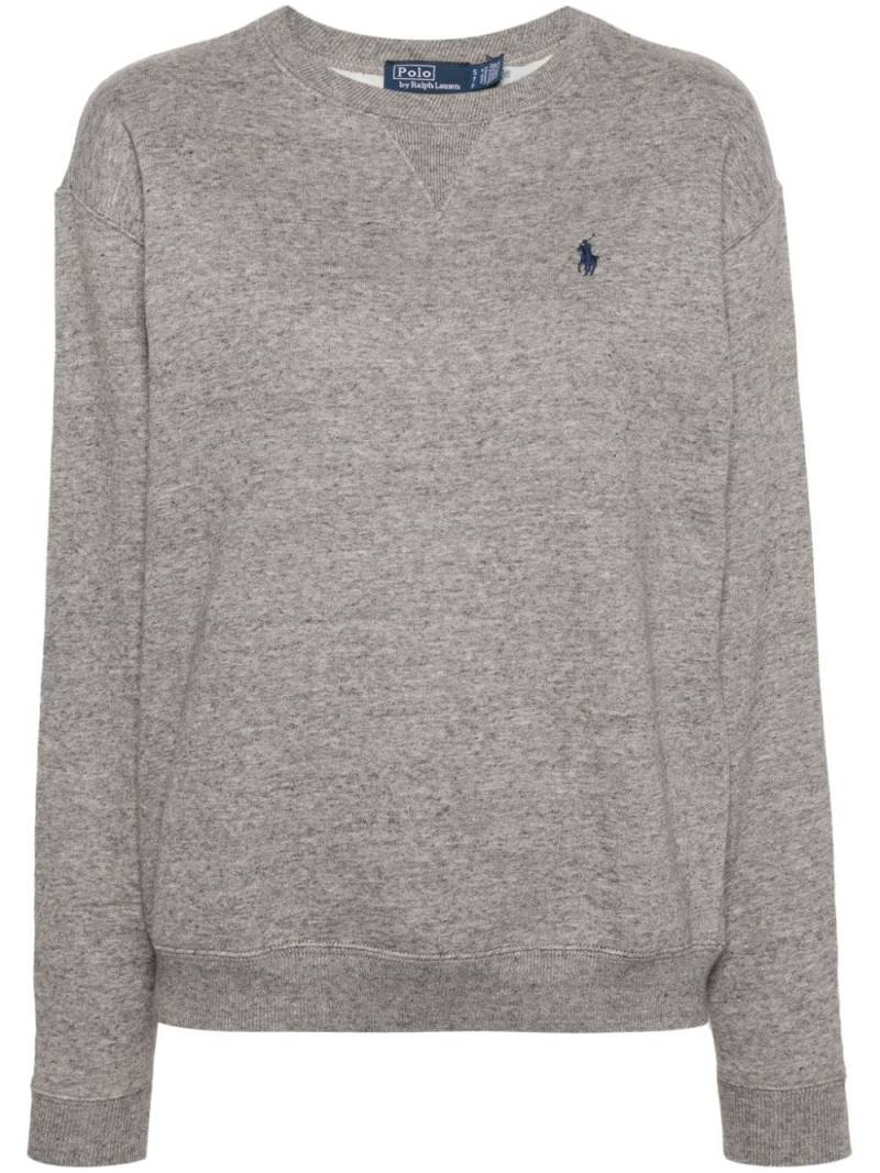 Polo Ralph Lauren embroidered-logo sweatshirt - Grey von Polo Ralph Lauren