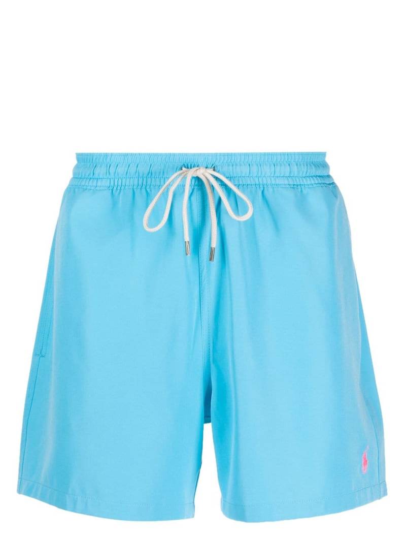 Polo Ralph Lauren embroidered-logo swim shorts - Blue von Polo Ralph Lauren