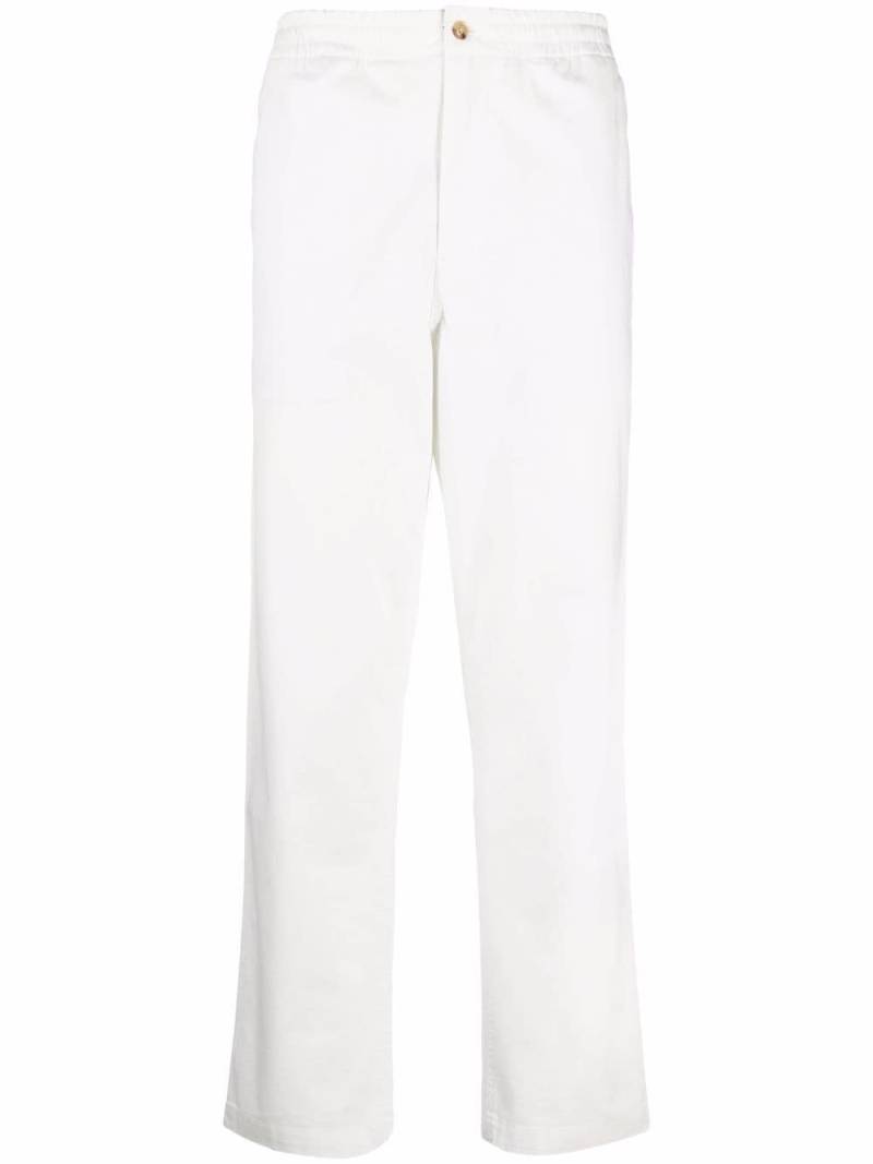 Polo Ralph Lauren embroidered-logo trousers - White von Polo Ralph Lauren