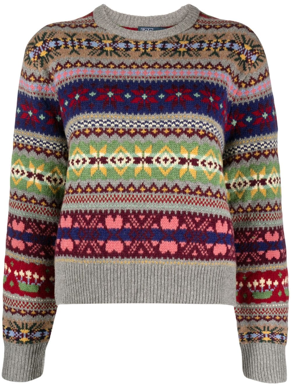 Polo Ralph Lauren fair isle knit jumper - Grey von Polo Ralph Lauren