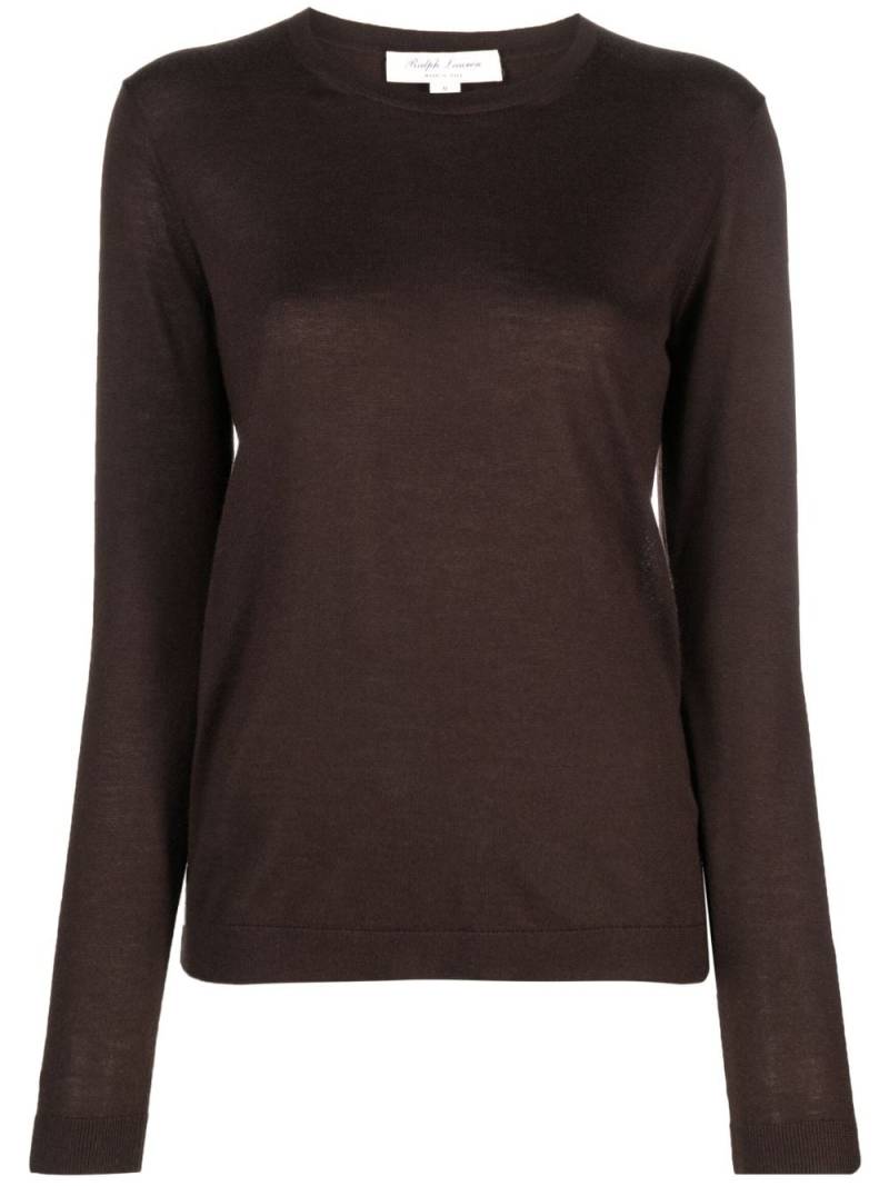 Ralph Lauren Collection fine-knit crew-neck cashmere jumper - Brown von Ralph Lauren Collection