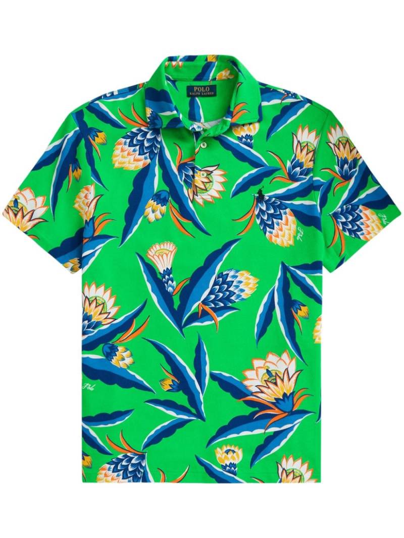 Polo Ralph Lauren floral-print cotton polo shirt - Green von Polo Ralph Lauren