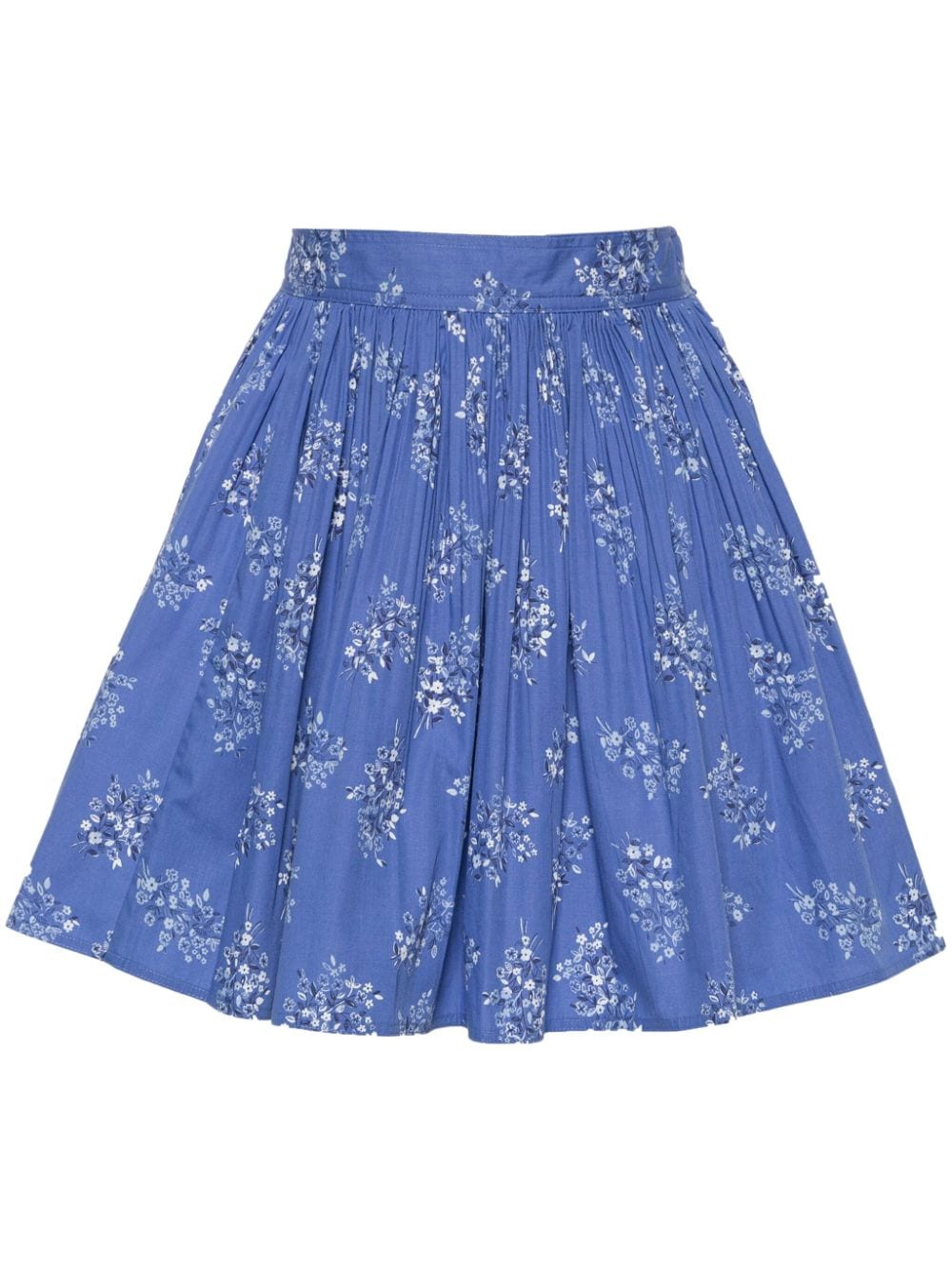 Polo Ralph Lauren floral-print pleated mini skirt - Blue von Polo Ralph Lauren