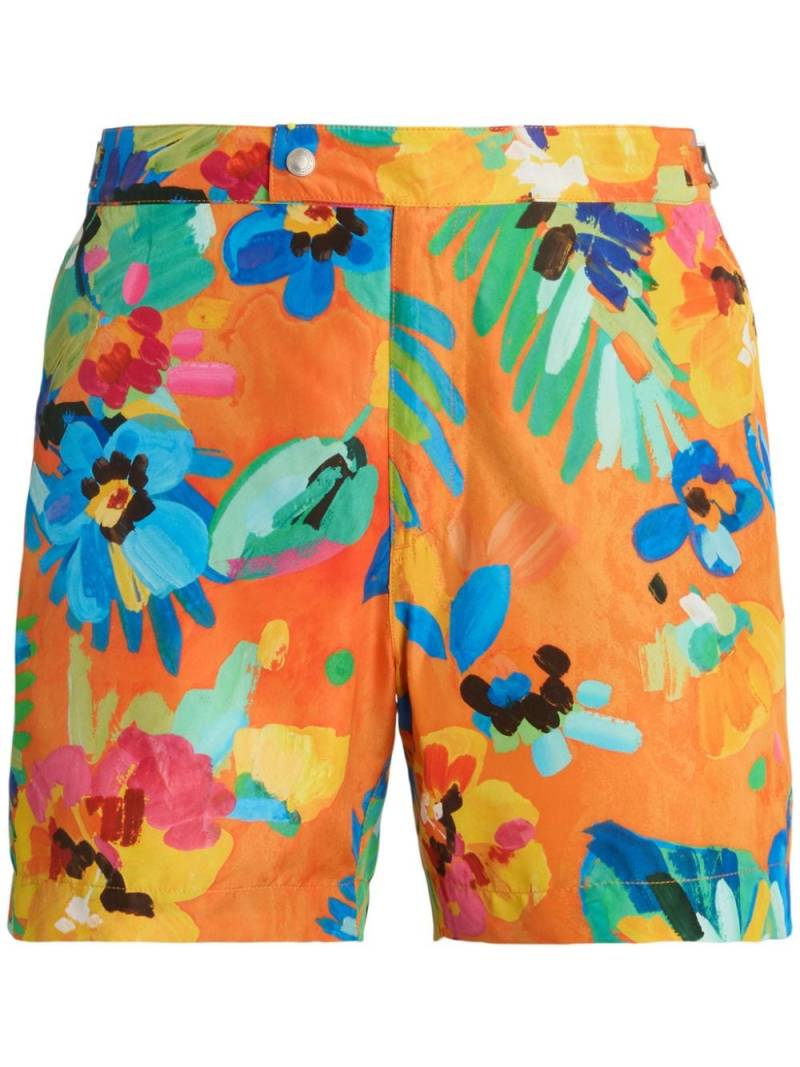 Polo Ralph Lauren floral-print swim shorts - Orange von Polo Ralph Lauren