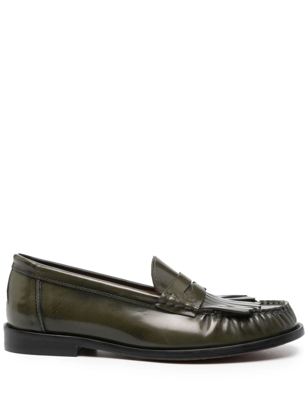 Polo Ralph Lauren fringed leather loafers - Green von Polo Ralph Lauren