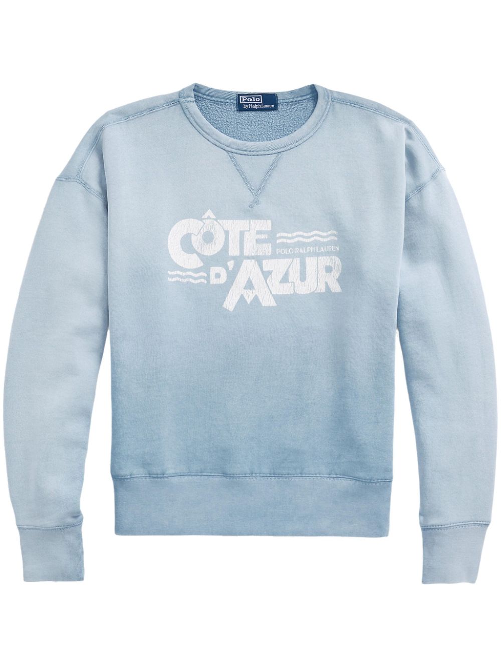 Polo Ralph Lauren graphic-print cotton sweatshirt - Blue von Polo Ralph Lauren